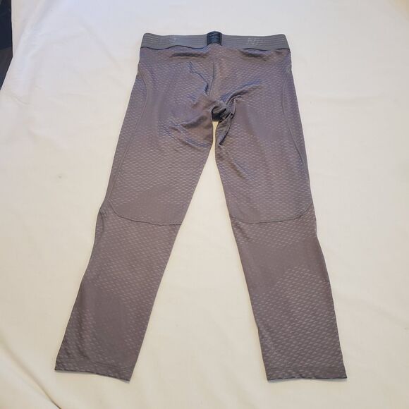 Nike Pro Mens Large Tall LT Dri-Fit Pro Fitted Leggings Gray Athletic Sport Gym - Picture 6 of 9